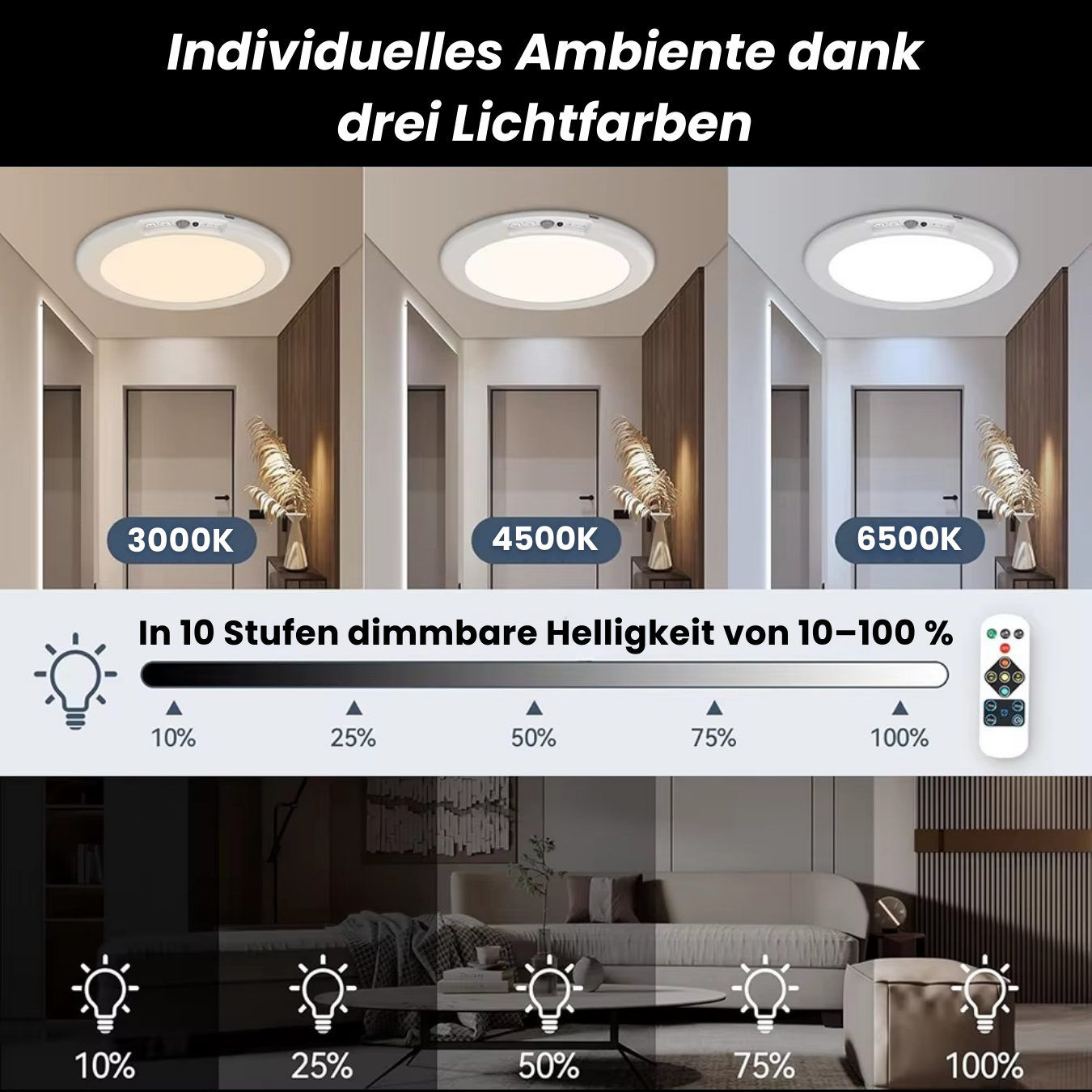 SENSO™ – LED-Deckenleuchte