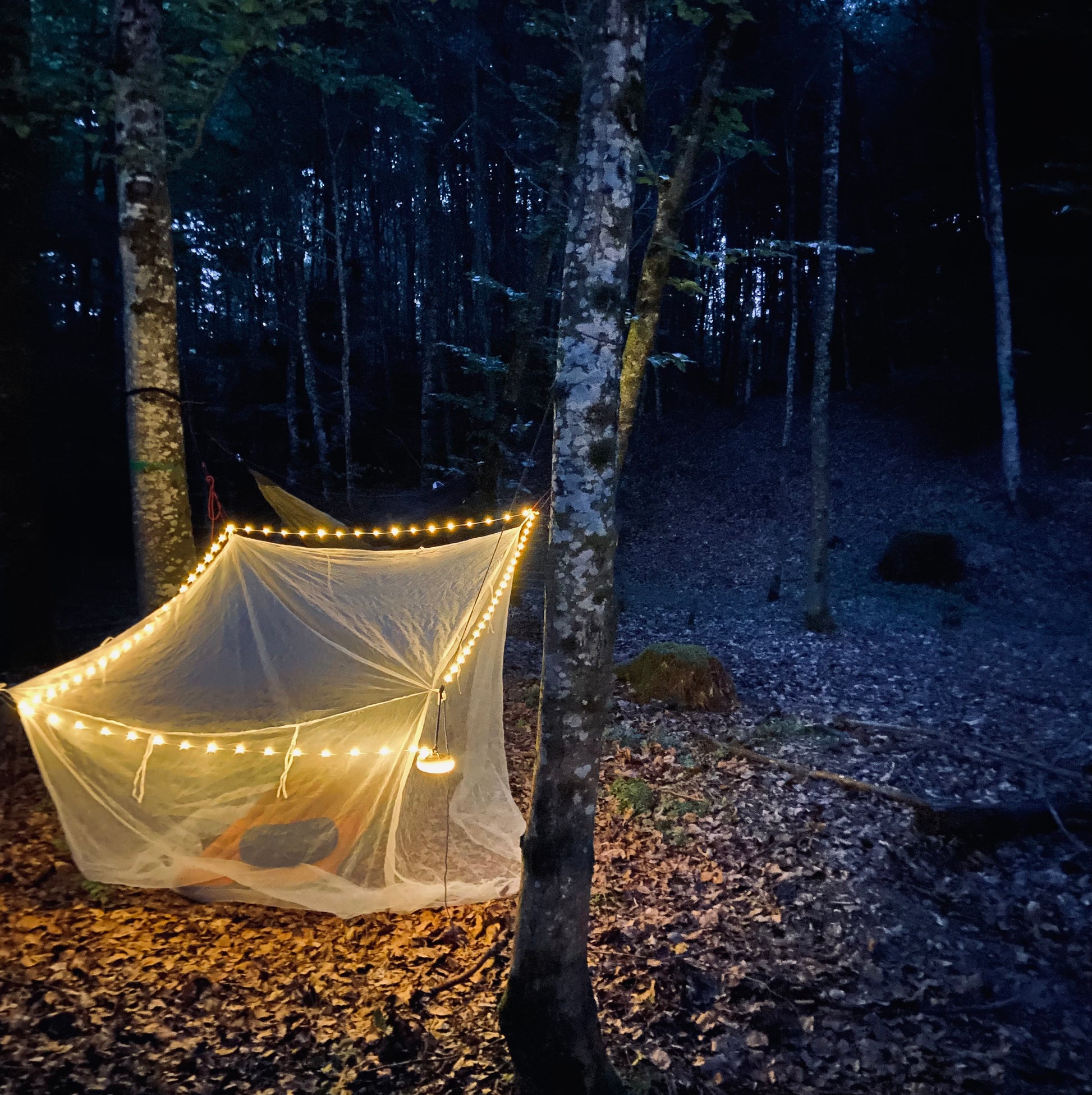 FlexiGlow Camping-Lichterkette – kabellos & flexibel –